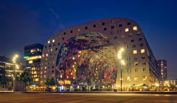 Parents visiting the Netherlands-Markthal 