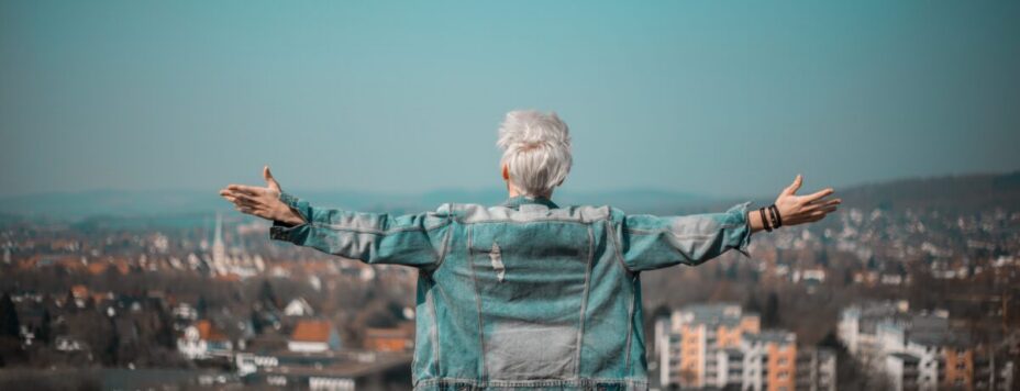 a woman ready to embrace the concept of dutch directness and a career change in her midlife