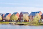 a row of Dutch Houses along a canal