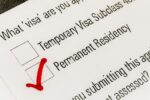 A permanent residence application form