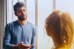Friends talking in a direct way to each other