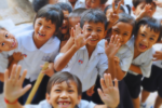 happy students in school