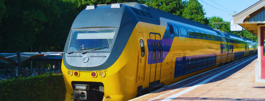 A train on the Dutch public transport system