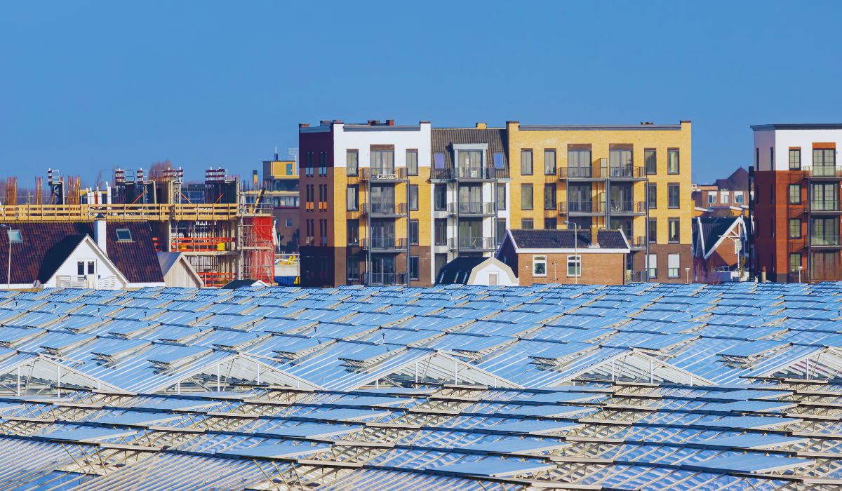 a row of dutch apartments for rent