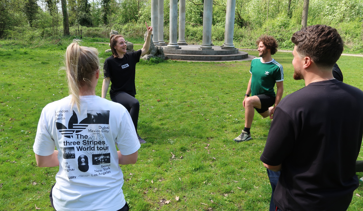 a lot of learning teambuilding fitness class