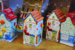 A row of little ceramic Dutch houses
