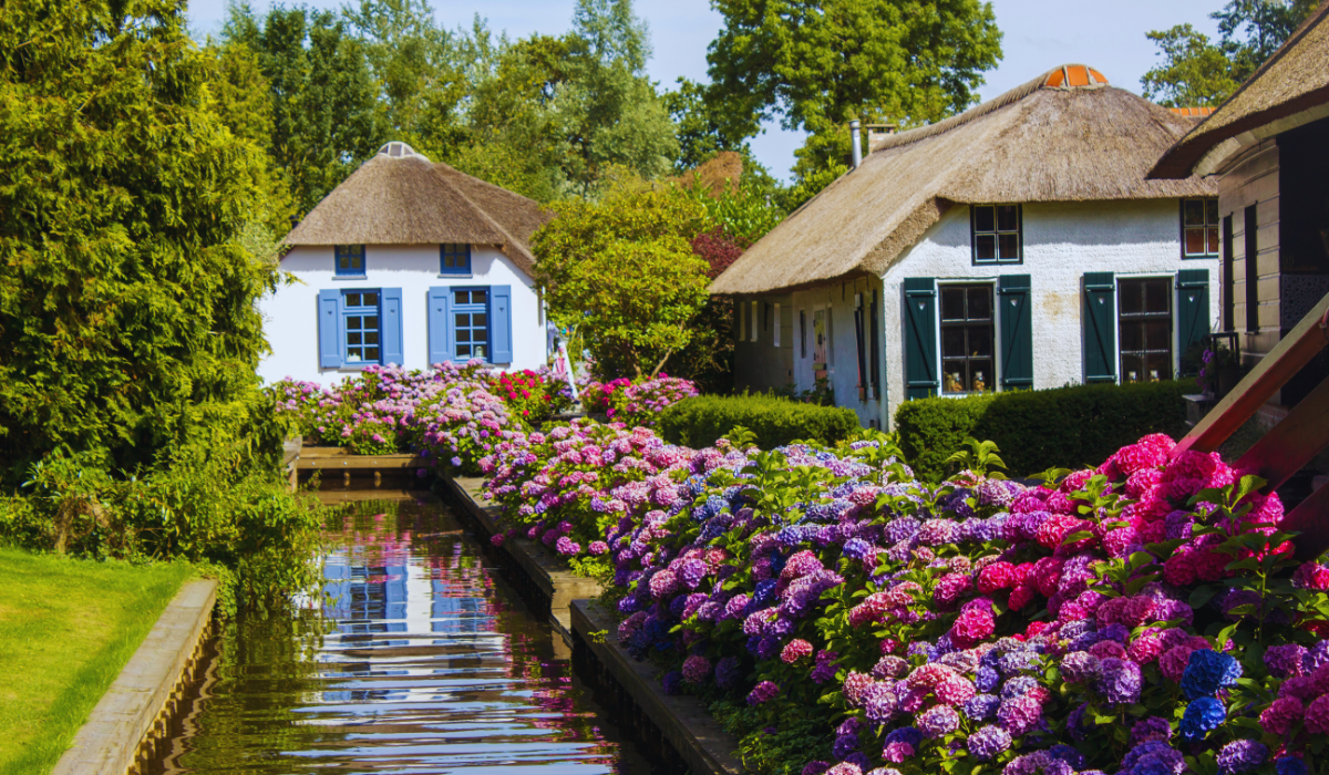 Old Housing in Giethoorn, Netherlands