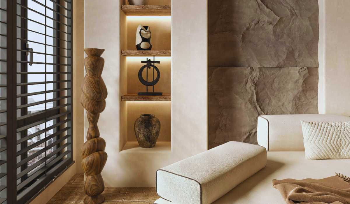interior decor in luxurious apartment