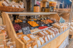 A food stand at the Haagse Market in The Hague