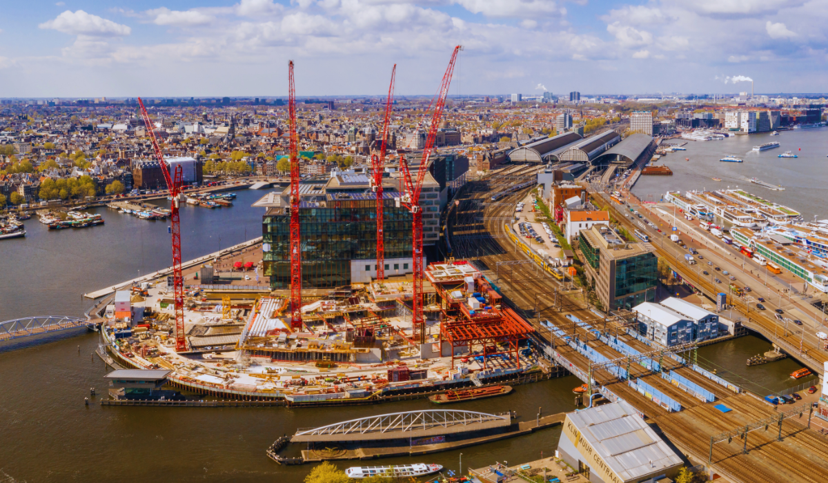 Construction works in Amsterdam