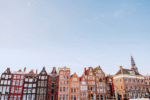 Amsterdam cityscape showing its good air quality