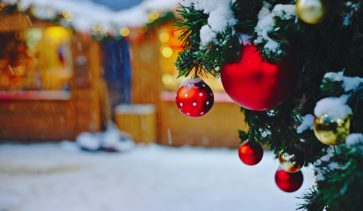 Christmas market ornaments
