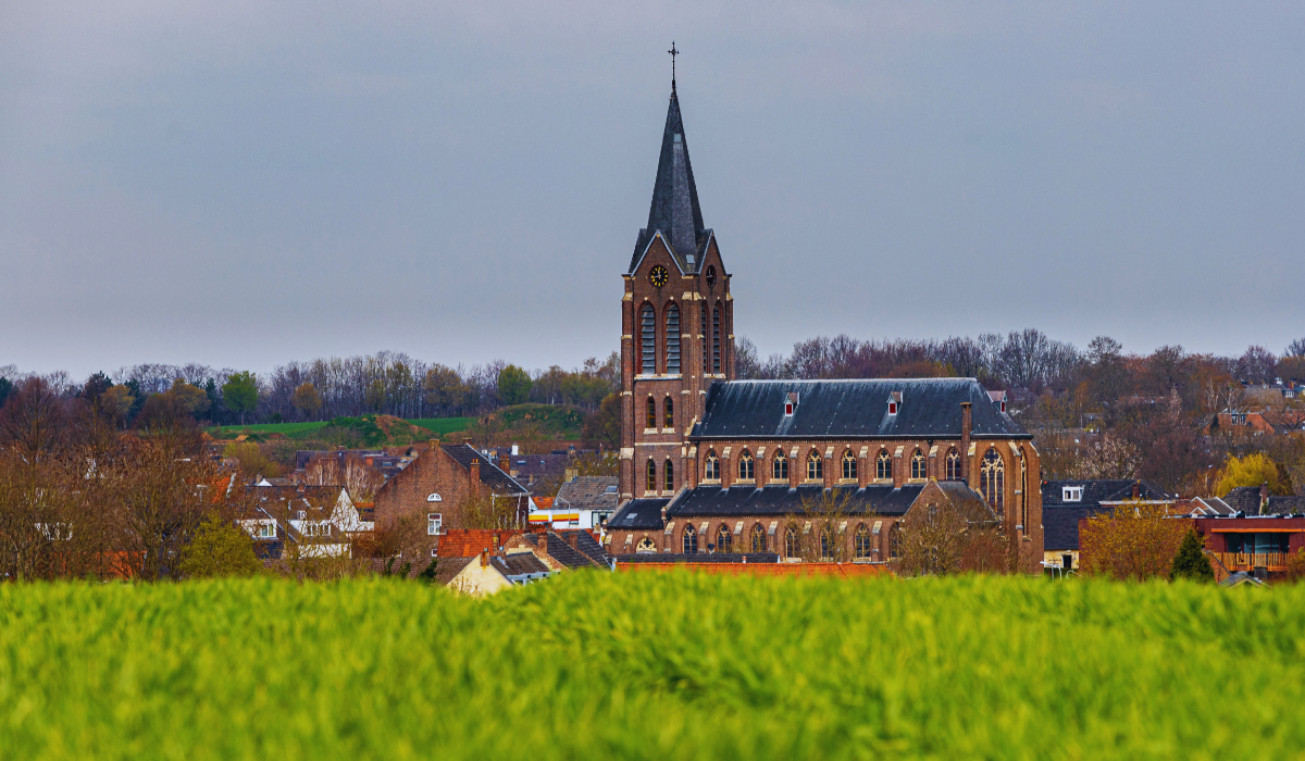 View from a hill in Maastricht toward the Wolder Church, where d'artagnan may be buried