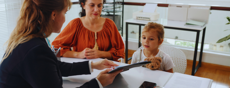 Social worker explaining the adoption process in the Netherlands