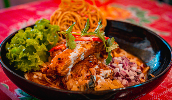 Noodle dish at Siam Bowl Amsterdam