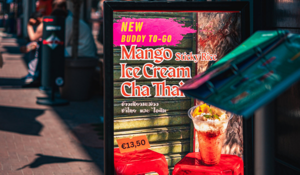 The sign outside Siam Bowl Amsterdam