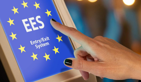 European Entry System (EES) machine at Schiphol airport
