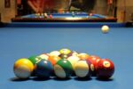 Low angle of Final Touch Pool Hall in Amsterdam