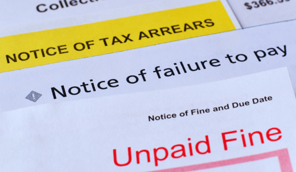 notices for unpaid fines in the Netherlands