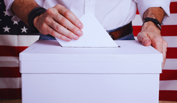 US elections voting ballot