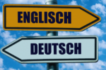 a signpost signalling english and German
