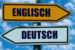 a signpost signalling english and German